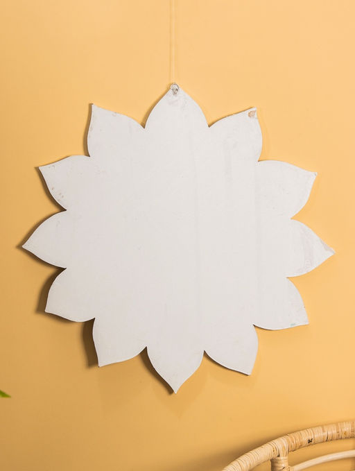 Панно «Цветок», 60×60×1 см, МДФ, белое