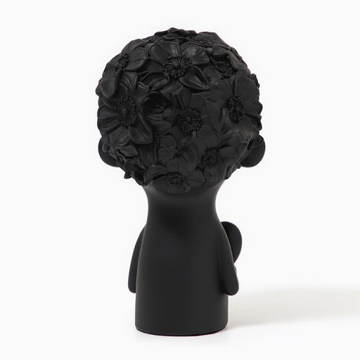 Бюст полистоун Фигура: Человек с сердцем, чёрная, 12?6.5?22 см