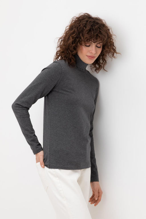 Водолазка Very Neat ЕВТ 3026/24 из хлопка с эластаном темно-серый  фото 2