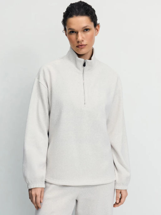 Толстовка на молнии оверсайз / Zarina