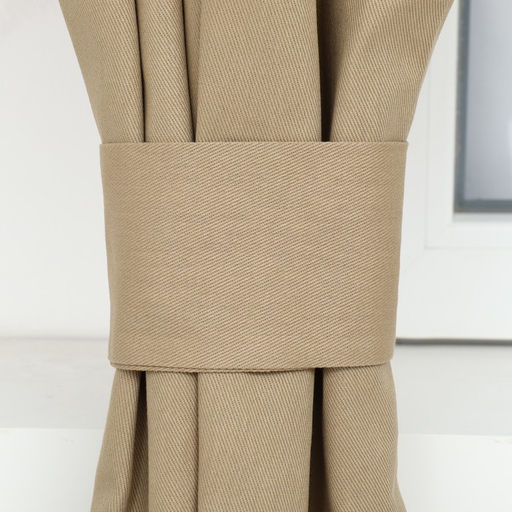 Шторы для кухни с подхватами Этель Kitchen, бежевый, 150×180 см, комплект - 2 шт.