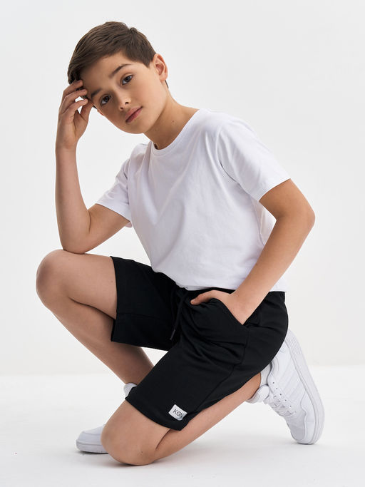 Черные шорты для мальчика - Kogankids фото 10