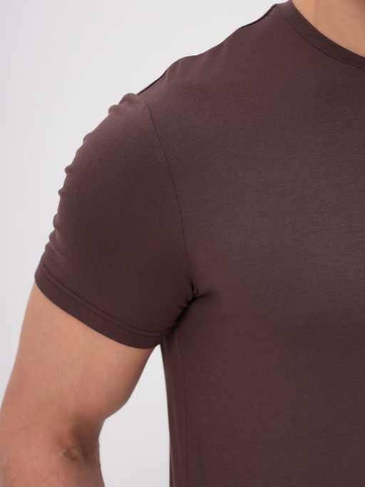 Футболка мужская короткий рукав GREG G145-V-70265 (кофейный)  фото 8