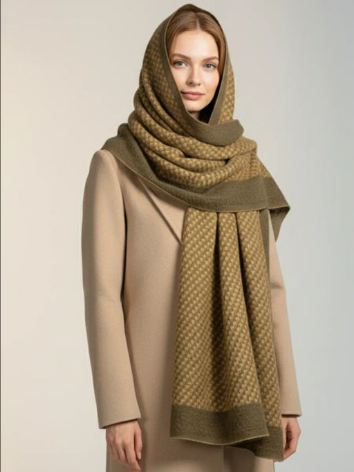 в составе шерсть мягкий двусторонний палантин - Tantino фото 11