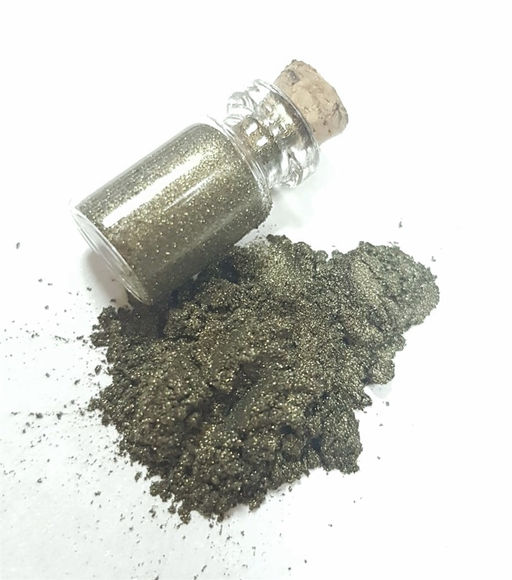 №2 Мини-минеральный пигмент авантюрин птичий глаз Bustan Budur, 2 мл