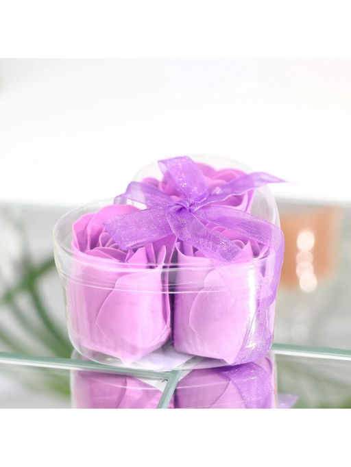 Мыльные розы, фиолетовые, набор 3 шт. - SB BEAUTY фото 5