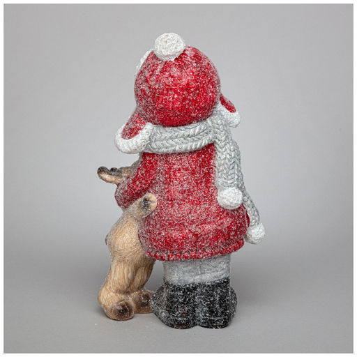 ФИГУРКА МАЛЬЧИК С ОЛЕНЕНКОМ 13*9*22 СМ - Lefard фото 3