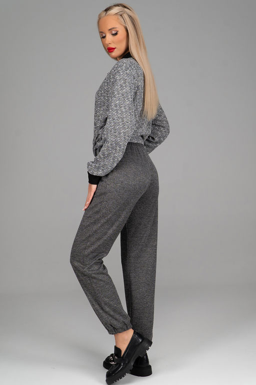 Брюки Джинни (графитово-серый меланж) - Эльза фото 6