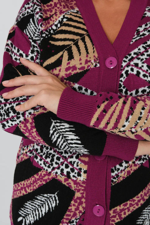 Жакет В 1879/ягодный микс