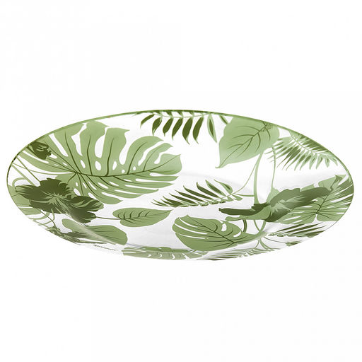 Джангл (Jungle) Тарелка мелкая стеклянная д260мм, h2см, зеленый, Pasabahce (Россия) - Домашняя мода фото 5