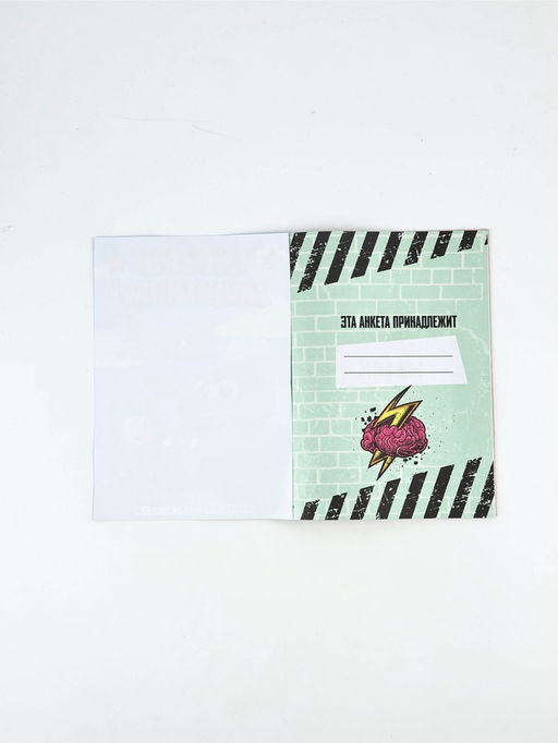 Набор: Анкета для мальчиков А5, 16 листов и ручка "23 Февраля"