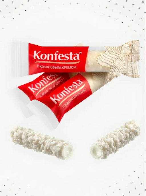 Конфеты KONFESTA с кокосовой начинкой 500 гр