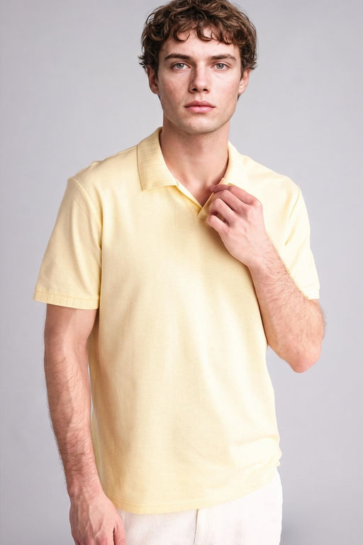 %100 Pamuk Regular Fit K_sa kollu Polo Ti__rt - Defacto фото 3