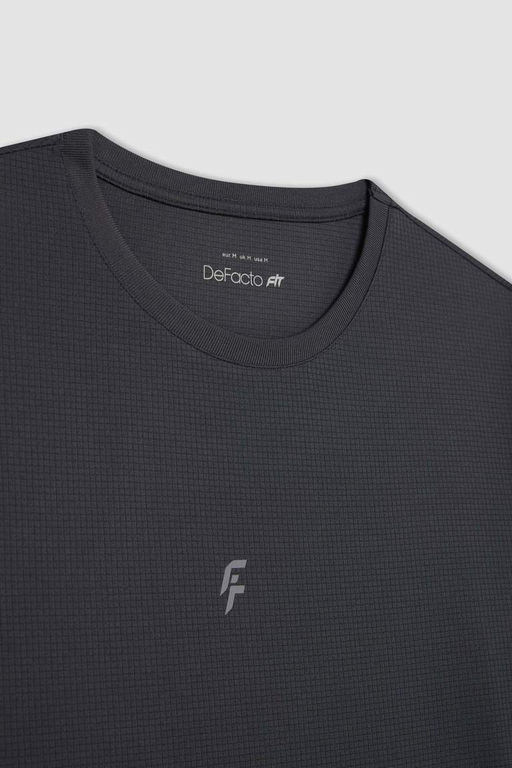 DeFactoFit Спортивная футболка узкого кроя с круглым вырезом и короткими рукавами с принтом  фото 10