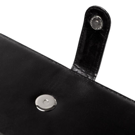 Ежедневник недатированный Calligrata, А5, в линейку, с хлястиком, 100 листов, обложка ПВХ, чёрный  фото 2