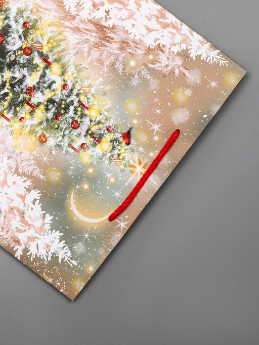 Пакет подарочный новогодний ламинированный, «Подготовка к Новому Году», 26×12×32 см