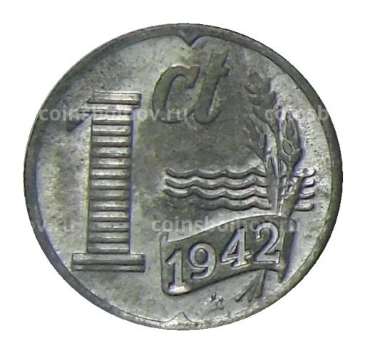 1 цент 1942 года Нидерланды
