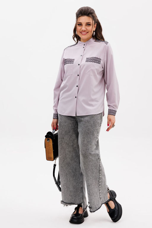 Блуза ANELLI 1250 ледяная лаванда  фото 8