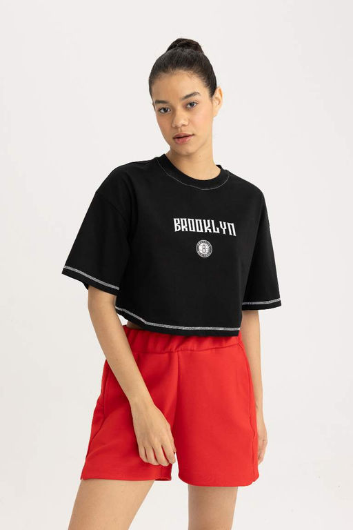 DeFactoFit Футболка НБА Brooklyn Nets с круглым вырезом и короткими рукавами  фото 3