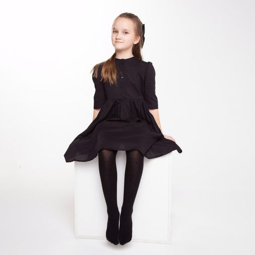 Колготки детские, чёрные, (nero), рост 128-134 см