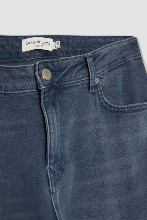 Pedro Slim Fit Джинсовые брюки узкого кроя с нормальной талией и узкими штанинами - Defacto фото 9