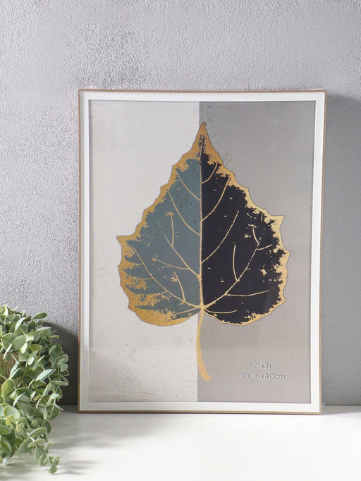 Фоторамка пластик 30х40 см "Современная классика" беж и белый 42,6х32,6х1,5 см