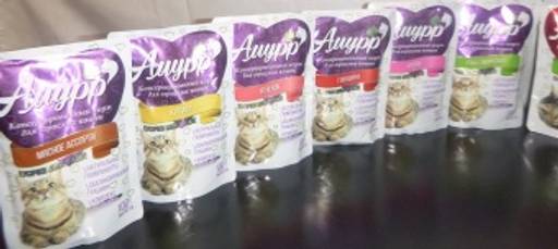 Амурр пауч 100 г. д\кош.в соусе Курица 4640021010013
