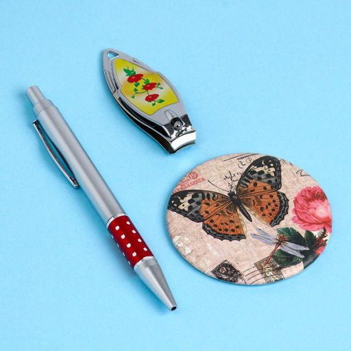 Набор подарочный 3в1 (ручка, зеркало, кусачки) - Simaland фото 7