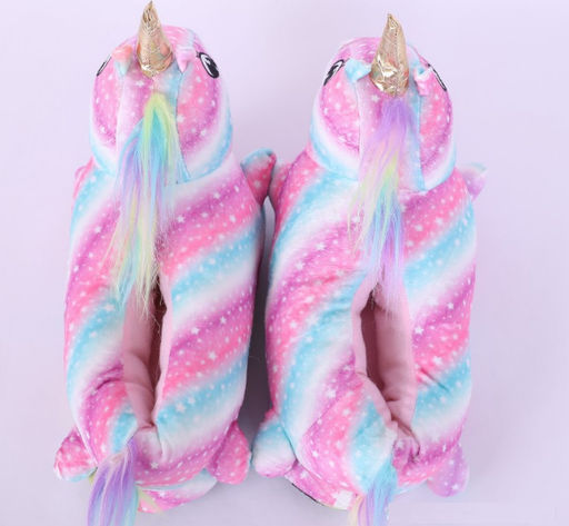 Тапочки домашние волшебные Единорожки