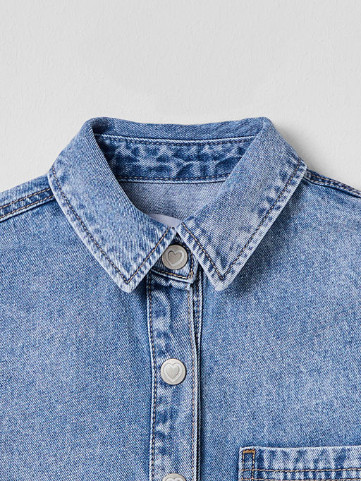 Куртка джинсовая для девочек оверсайз - Mark formelle фото 5