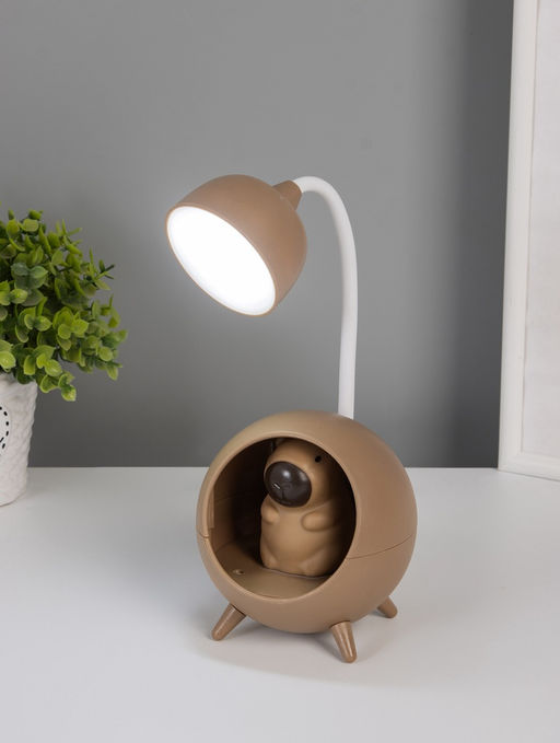 Ночник "Капибара в круглом кресле" LED 3Вт 5V USB АКБ 2 режима 8,5х8,5х25,5 см