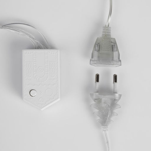 Гирлянда Занавес 2.5?0.65 м с насадками Капли, IP20, прозрачная нить, 50 LED, свечение тёплое белое, 8 режимов, 220 В - Luazon lighting фото 5