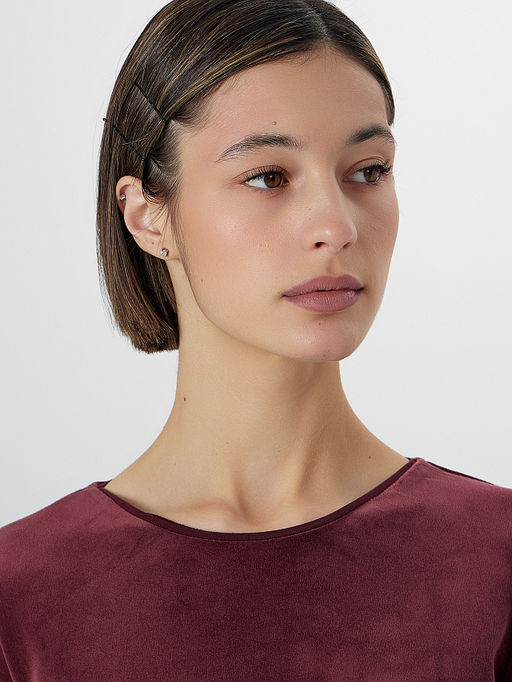 Комплект домашний женский велюровый бордовый - Mark formelle фото 4