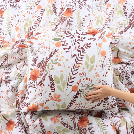 Постельное бельё Этель Евро Summer bloom 200*217 см, 220*240 см, 70*70 см-2 шт, поплин 125 г/м2, хл 100% фото 5