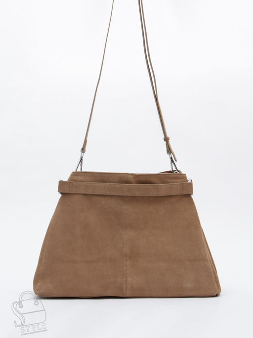 Сумка женская кожаная 6149Q sand Polina&Eiterou