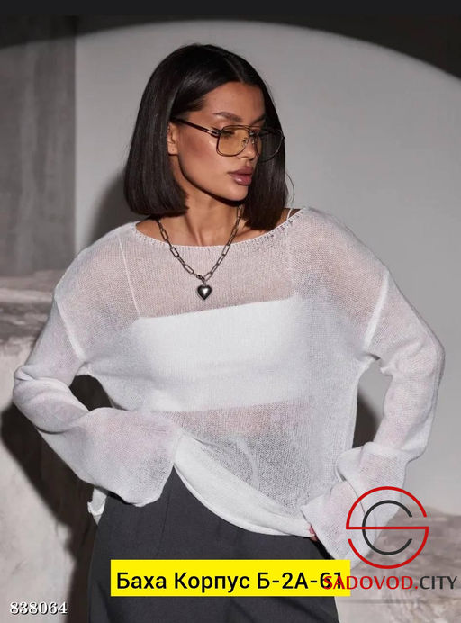 Лонгслив женский прозрачный - Bruno фото 4