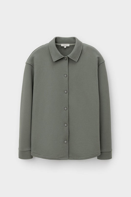 ЕВТ 3337/пряный базилик рубашка жен