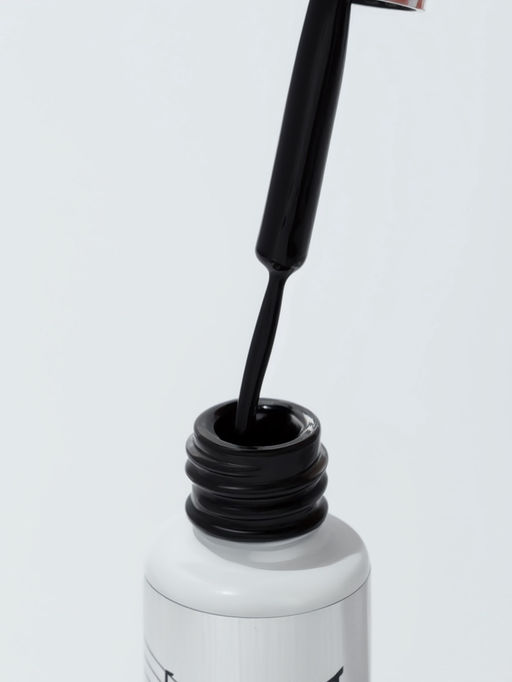 Гель для дизайна ногтей, LED/UV, 8 мл, чёрный