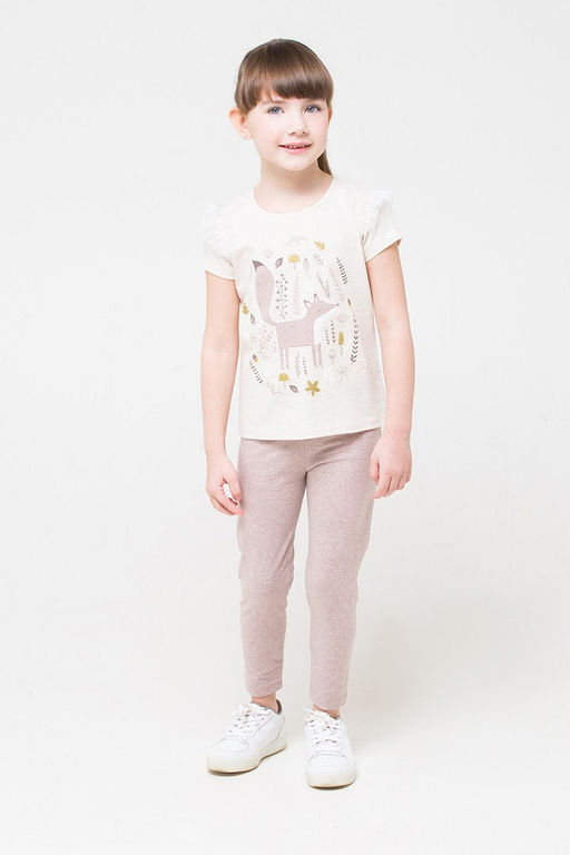 КР 4074/кофейный меланж к255, бриджи