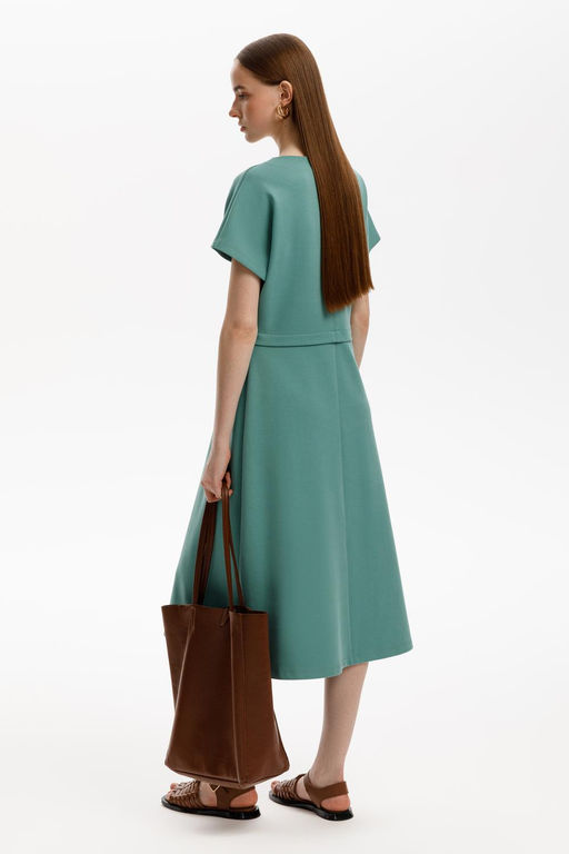 ЕВТ 5084/малахитовый зеленый платье жен