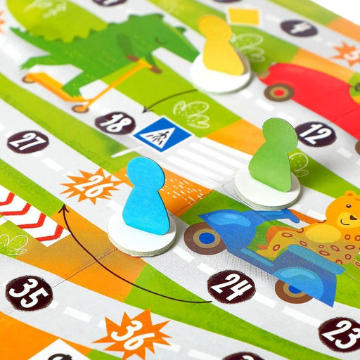 Цена за 2 шт. Игра-бродилка «Правила дорожного движения»