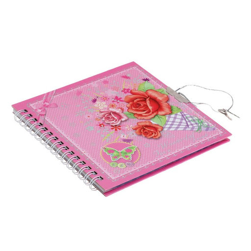 Записная книжка в подарочной коробке, на замочке, А6, 50 листов, линия, Бабочка, МИКС - Calligrata фото 3