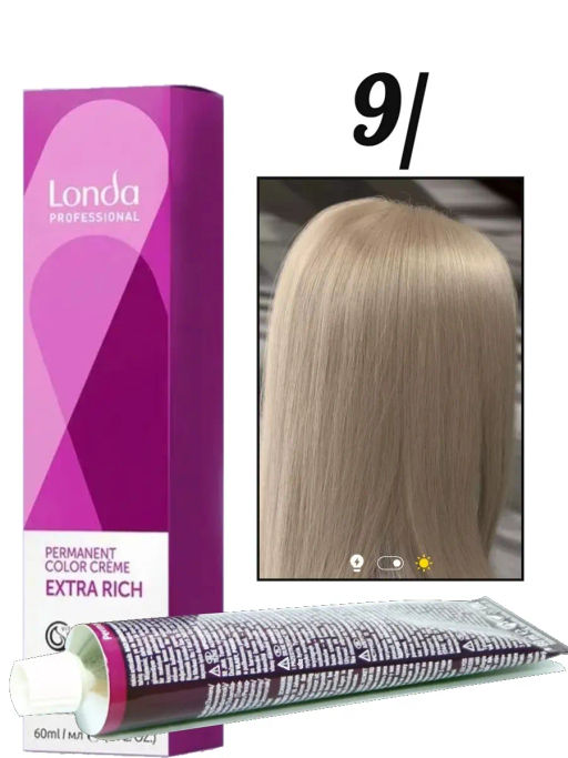 Стойкая краска 9/ очень светлый блонд натуральный LondaColor