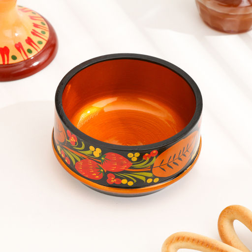 Коробка «Ягодка», большая, 13×7 см, хохлома