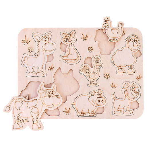 Ппзл вкладыш Ферма нецветной - Задира фото 2