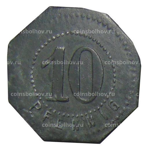 Монета 10 пфеннигов 1917 года Германия Нотгельд Хамборн