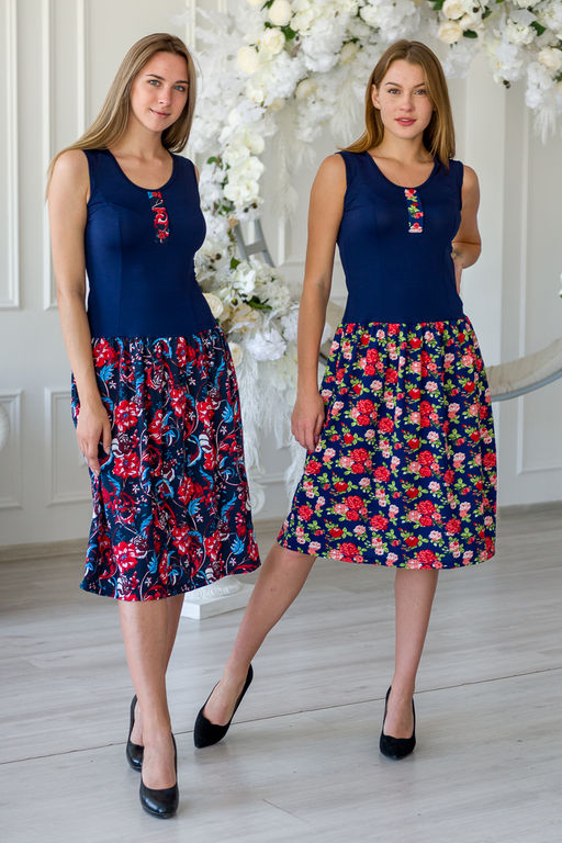 Платье женское Адель красные розы - Амадэль фото 8