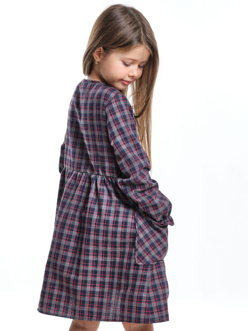 Платье для девочки нарядное детское праздничное UD 7381 син/красный - Mini maxi фото 3