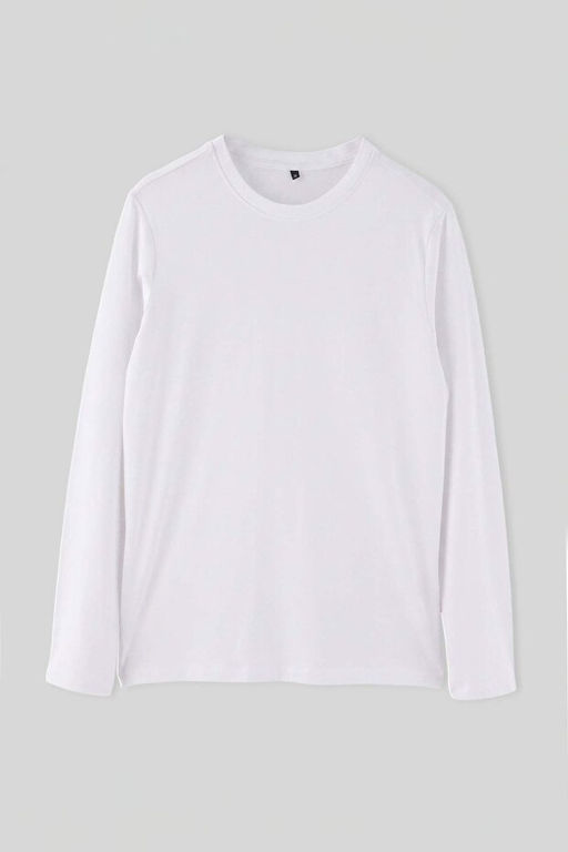 Koyu Kahve- Ta_- Ekru Regular/Normal Uzun Kollu 3l_ Basic Paket T-Shirt TMNAW21TS0197 - Trendyolmilla фото 2