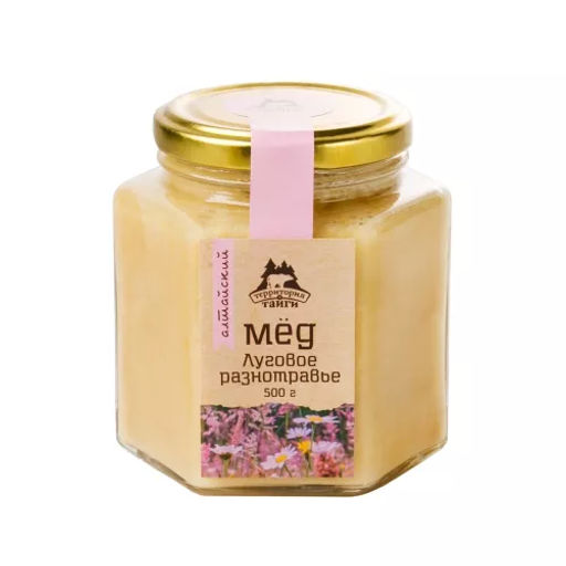Мед Луговое разнотравье алтайский 500 г Новинка
